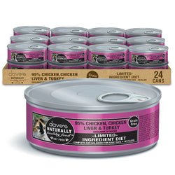 Dave's Naturally Healthy 95% Chicken, Chicken Liver & Turkey Canned Cat Food