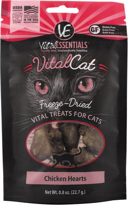 Vital Essentials Freeze Dried Chicken Heart Treats for Cats