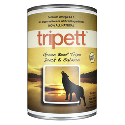 Tripett Green Beef Tripe, Duck and Salmon Canned Dog Food