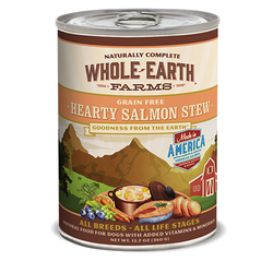 Whole Earth Farms Grain Free Hearty Salmon Stew Dog Cans