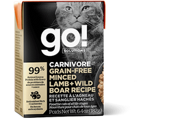 Go! Carnivore Grain Free Minced Lamb + Wild Boar Recipe for Cats