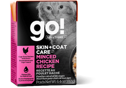 GO! Skin + Coat Care Minced Chicken Recipe for cats