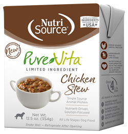 PureVita Grain Inclusive Chicken Stew Wet Dog Food