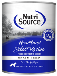 Nutrisource Grain Free Heartland Select Canned Dog Food