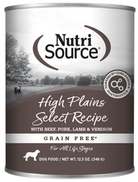 Nutrisource Grain Free High Plains Select Canned Dog Food