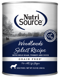 Nutrisource Grain Free Woodlands Select Canned Dog Food
