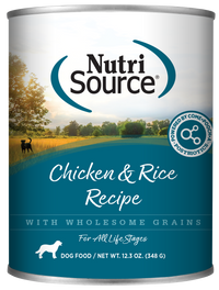 Nutrisource Chicken and Rice Canned Dog Food