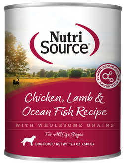 Nutrisource Chicken, Lamb and Ocean Fish Canned Dog Food