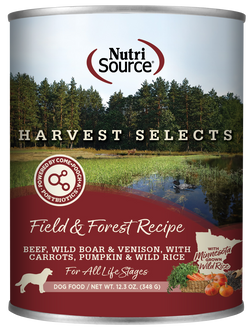 Nutrisource Adult Harvest Selects Field & Forest Canned Dog Food