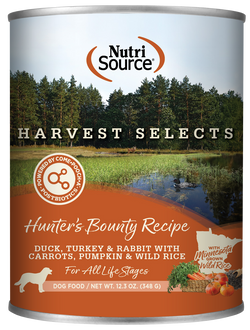 Nutrisource Adult Harvest Selects Hunter's Bounty Canned Dog Food