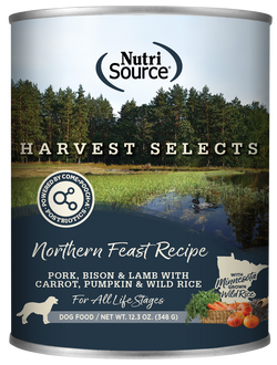 Nutrisource Adult Harvest Selects Northern Feast Canned Dog Food