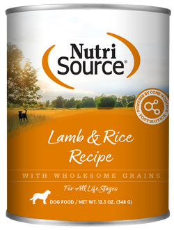 Nutrisource Lamb and Rice Canned Dog Food