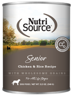 Nutrisource Senior Chicken and Rice Canned Dog Food