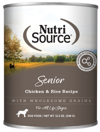Nutrisource Senior Chicken and Rice Canned Dog Food