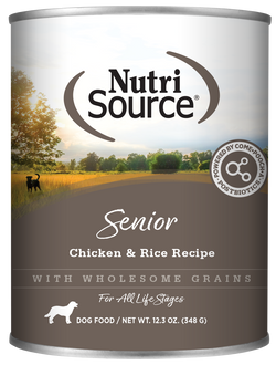 Nutrisource Senior Chicken and Rice Canned Dog Food
