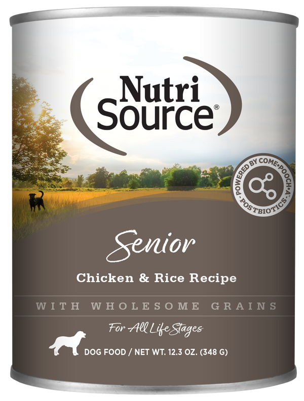 Nutrisource Senior Chicken and Rice Canned Dog Food