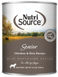 Nutrisource Senior Chicken and Rice Canned Dog Food