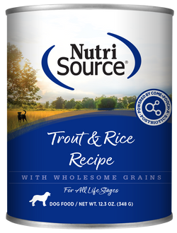 Nutrisource Adult Trout and Rice Canned Dog Food