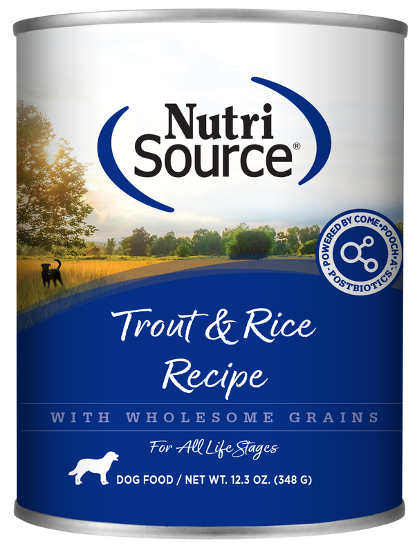 Nutrisource Adult Trout and Rice Canned Dog Food