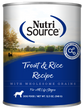 Nutrisource Adult Trout and Rice Canned Dog Food