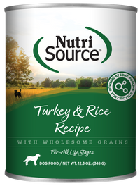 Nutrisource Adult Turkey and Rice Canned Dog Food
