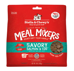 Stella & Chewy's Freeze-Dried Savory Salmon & Cod Meal Mixer for Dogs