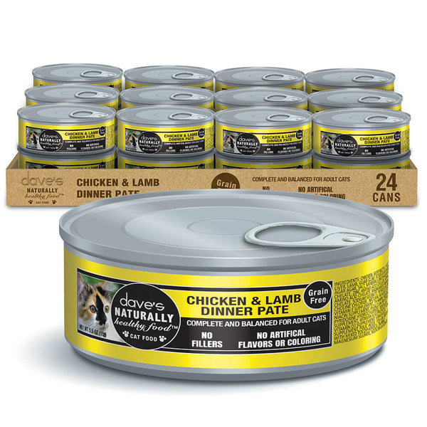 Dave's Pet Food Cat's Meow Chicken & Lamb Dinner Pate