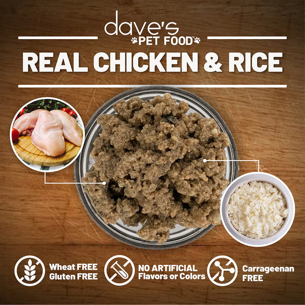 Dave's Pet Food Restricted Diet Bland Chicken and Rice Canned Dog Food