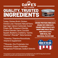 Dave's Pet Food Naturally Healthy Grain Free Gobbleicious Canned Cat Food