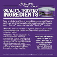 Dave's Pet Food Naturally Healthy Grain Free Chicken & Tuna in Saucey Pate Canned Cat Food