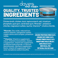 Dave's Pet Food Chicken & Duck Recipe in Saucey Pate Canned Cat Food