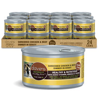 Dave's Pet Food Shredded Chicken & Beef Dinner in Gravy Canned Cat Food