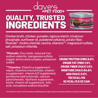 Dave's Pet Food Minced Chicken Dinner in Gravy Canned Cat Food