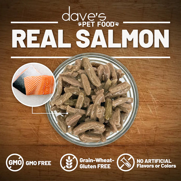 Dave’s Naturally Healthy Grain Free Cat Food Shredded Salmon