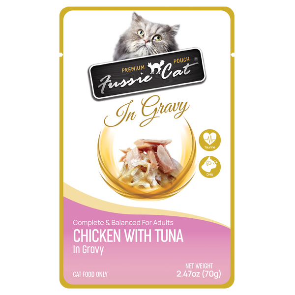 Fussie Cat Chicken With Tuna In Gravy For Cats