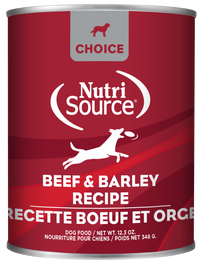 Nutrisource Choice Beef and Barley Canned Dog Food