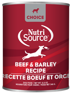 Nutrisource Choice Beef and Barley Canned Dog Food