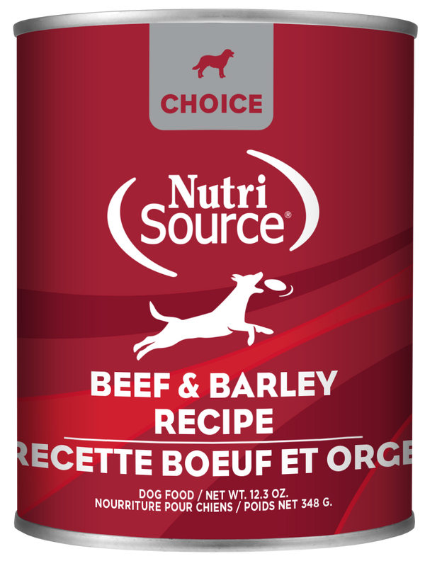 Nutrisource Choice Beef and Barley Canned Dog Food