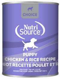 Nutrisource Choice Chicken and Rice Canned Puppy Food