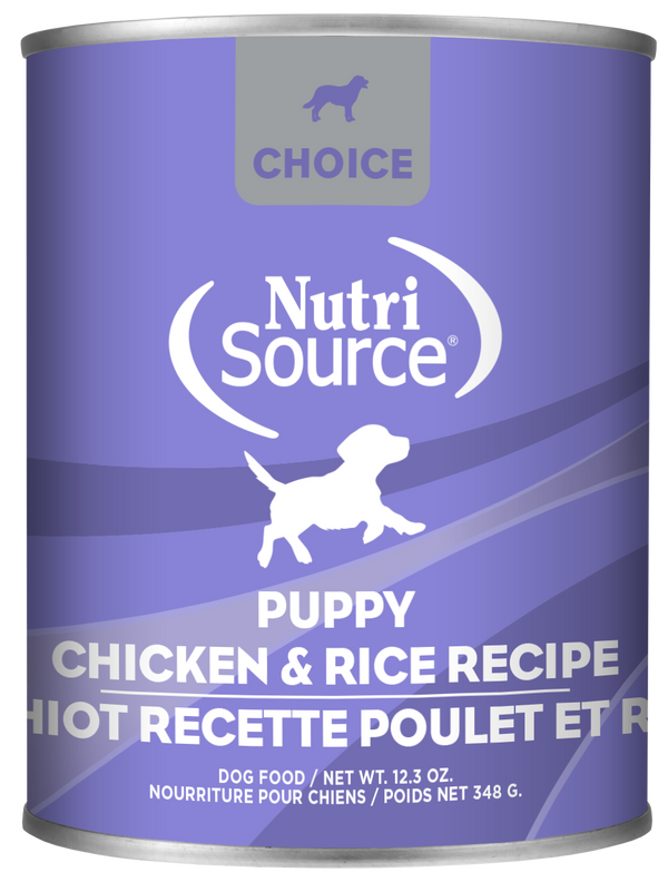 Nutrisource Choice Chicken and Rice Canned Puppy Food