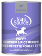 Nutrisource Choice Chicken and Rice Canned Puppy Food