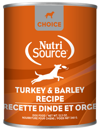 Nutrisource Choice Turkey and Barley Canned Dog Food