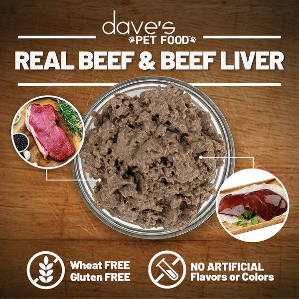 Dave's Pet Food 95% Premium Beef Canned Dog Food