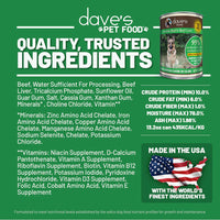 Dave's Pet Food 95% Premium Beef Canned Dog Food