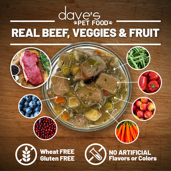 Dave's Stewlicious Meaty Beef Stew Canned Dog Food