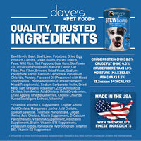 Dave's Stewlicious Meaty Beef Stew Canned Dog Food