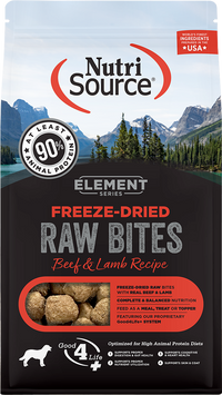 Nutrisource Element Series Freeze Dried Raw Beef and Lamb Recipe Dry Dog Food