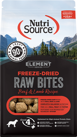Nutrisource Element Series Freeze Dried Raw Beef and Lamb Recipe Dry Dog Food