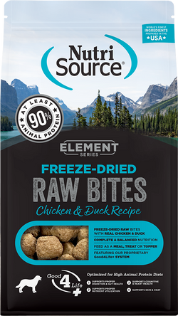 Nutrisource Element Series Freeze Dried Raw Chicken and Duck Recipe Dry Dog Food