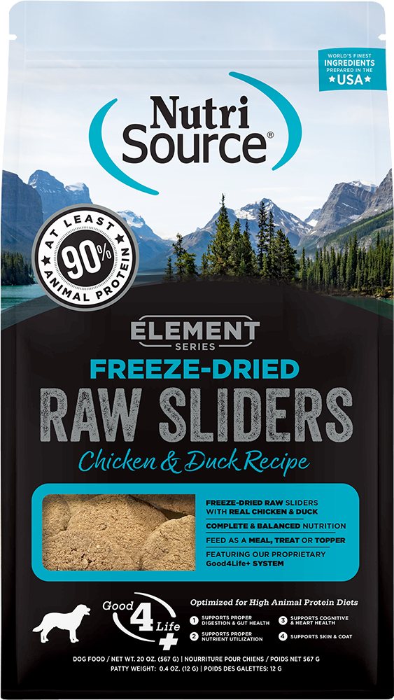 Nutrisource Element Series Freeze Dried Raw Chicken and Duck Recipe Dry Dog Food